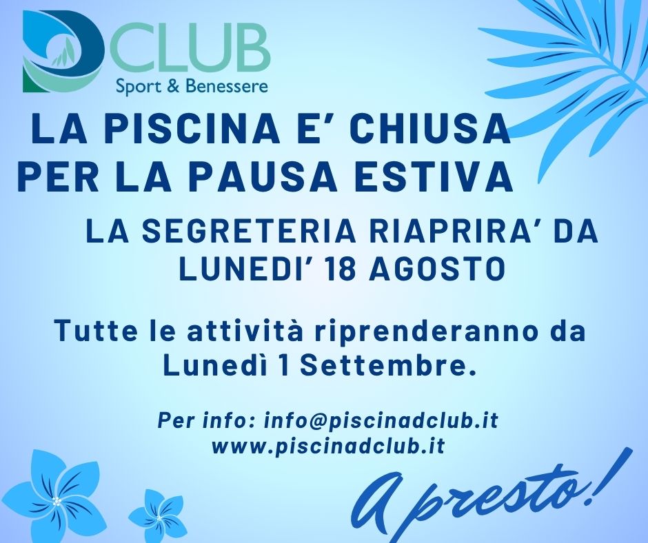 Chiusura Estiva 1 Azzurro Semplice Chiuso per Ferie Post Facebook