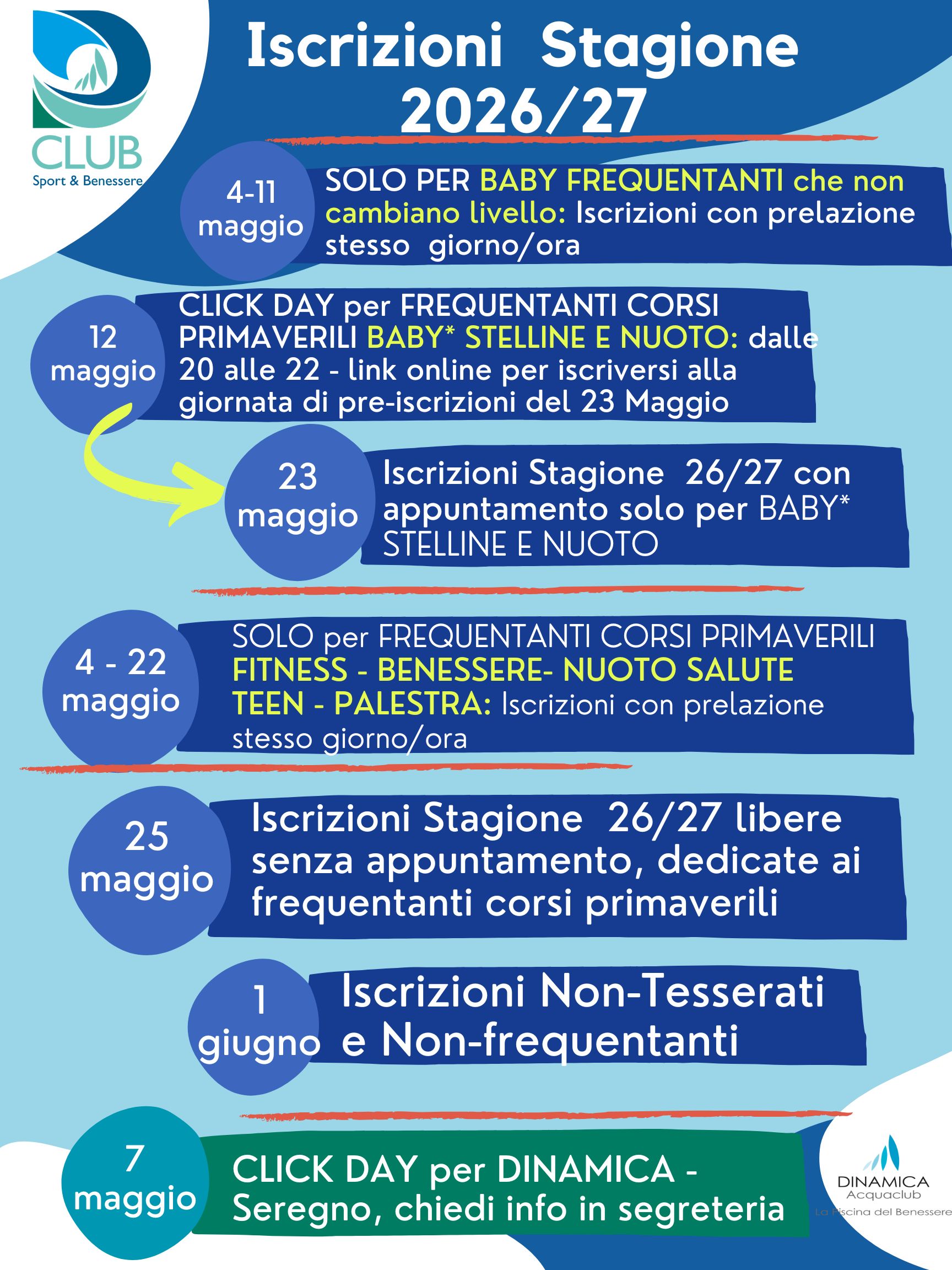 Pre iscrizioni dclub